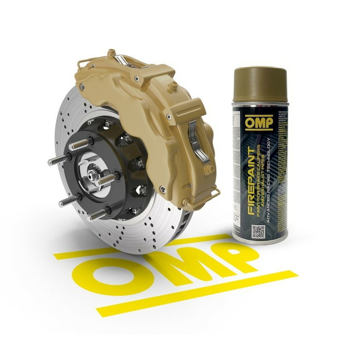 OMP Peinture en spray pour pinces de frein Doré