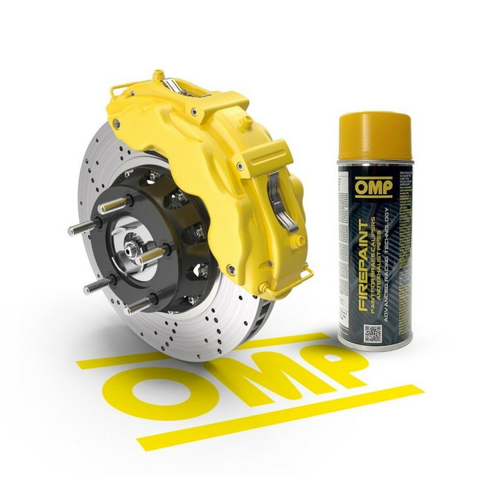 OMP Peinture en spray jaune pour étriers de frein