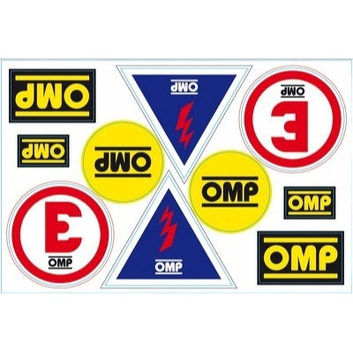 Omp Ensemble d'adhésifs X Extincteur Omp Ensemble d'adhésifs X Extincteur