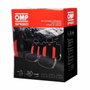 OMP Jeu de housses pour sièges universel 11 pièces noir et rouge