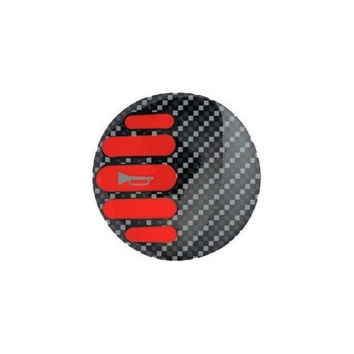Sparco Autocollant de Bouton de Volant Rouge