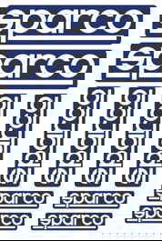 Sparco Kit De 10 Autocollants S09003 Lettres Perforées