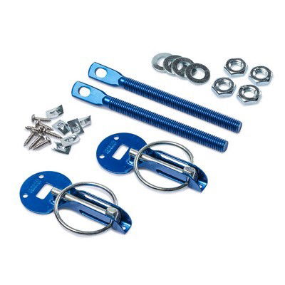 Sparco SP01606AA Fermeture De Sécurité Capot Bleu Aluminium Anodisé