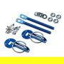 Sparco SP01606AA Fermeture De Sécurité Capot Bleu Aluminium Anodisé