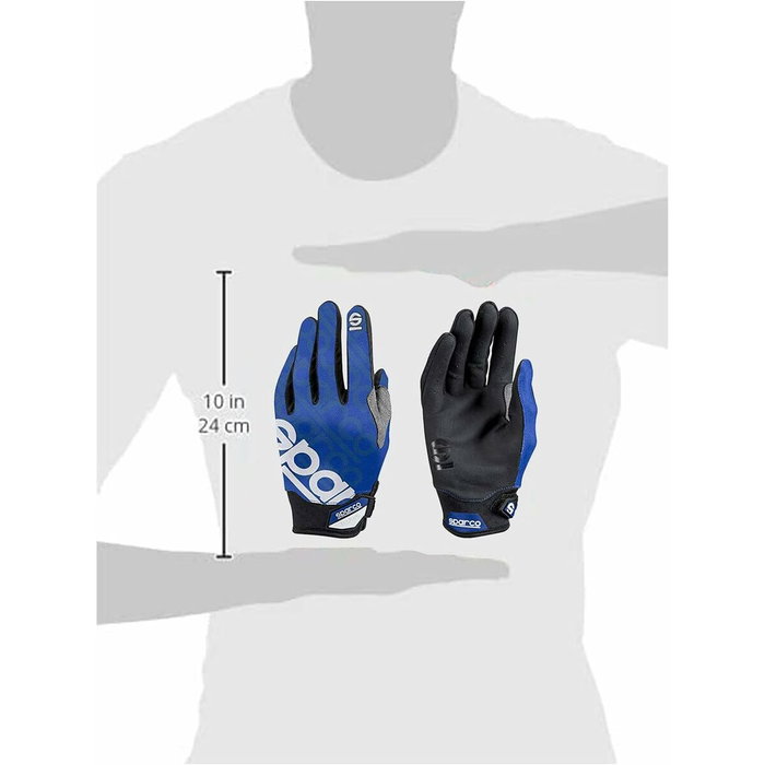 Sparco Meca 3 Gants de travail Taille M Bleu