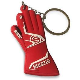 Sparco Porte-Clés Gant S099071GLOVE, Design 3D en Caoutchouc, Métal
