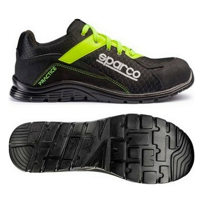 Sparco Zapatillas Practice Taille 45 Noir/Jaune S1P SRC