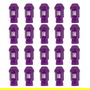 Omp OMPS09941411 Jeu de 20 écrous en aluminium M14x1.25, clé de 19, longueur 40 mm, violet