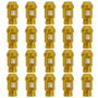OMP Speed Jeu de 20 Écrous en Aluminium Jaune M14x1.25