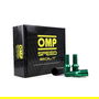 OMP Speed Jeu De 20 Vis En Acier Colores M14x1.5 cLé De 17-19 Longueur 27 mm Couleur Verte Et Matériau Din 10.9 OMPS09961408