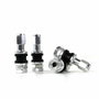 OMP Jeu de 4 valves en aluminium Argent