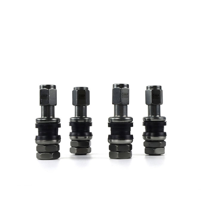 OMP Speed Valvules En Aluminium Pour Roues, Couleur Anthracite, Valvules Pour Pneumatiques OMPS09990004 OMP Speed Valvules En Aluminium Pour Roues, Couleur Anthracite, Valvules Pour Pneumatiques OMPS09990004