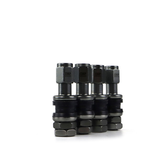 OMP Speed Valvules En Aluminium Pour Roues, Couleur Anthracite, Valvules Pour Pneumatiques OMPS09990004 OMP Speed Valvules En Aluminium Pour Roues, Couleur Anthracite, Valvules Pour Pneumatiques OMPS09990004