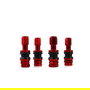 Omp OMPS09990006 Valvules Aluminium Rouge 4 Pièces