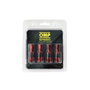 Omp Jeu de 4 valvules en aluminium OMP Speed, Rouge