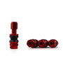 Omp Jeu de 4 valvules en aluminium OMP Speed, Rouge