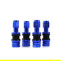 Omp OMPS09990007 Jeu De 4 Valvules En Aluminium Pour Roues Bleu