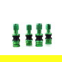 OMP Speed Valve En Aluminium 4 Pièces Couleur Verte OMPS09990008