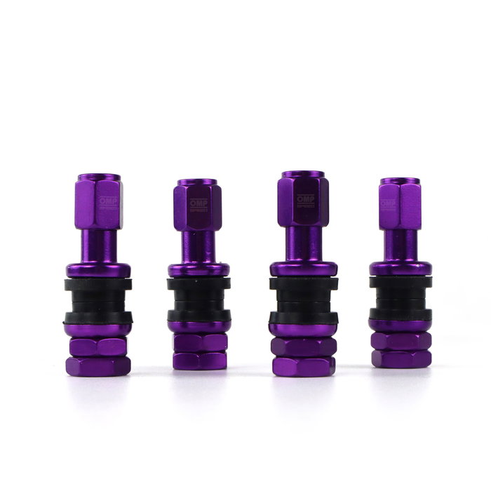 Omp OMPS09990011 Valve Aluminium Violette Jeu 4 Valvules Roues Omp OMPS09990011 Valve Aluminium Violette Jeu 4 Valvules Roues