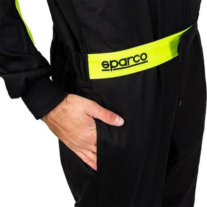 Sparco Mono Rookie 2020 S002343NRGF1S Combinaison Kart Noir-Jaune Taille S