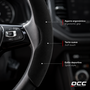 Occ Motorsport Housse de volant noire 2 pièces