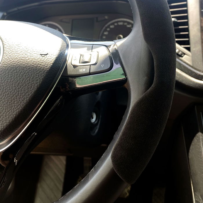 Occ Motorsport Housse De Volant Noire 2 Pièces OCCFV0002 Universelle Velours ABS