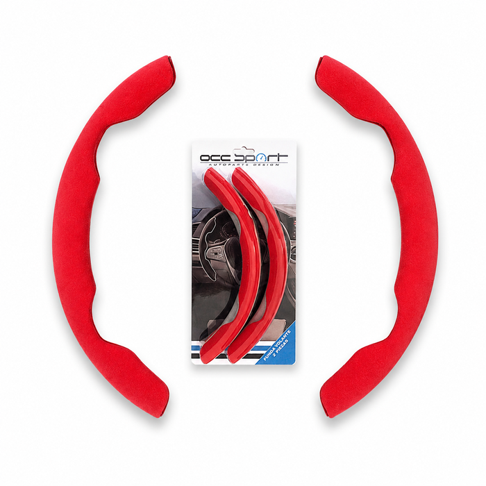 Occ Motorsport Housse de volant rouge 2 pièces Occ Motorsport Housse de volant rouge 2 pièces