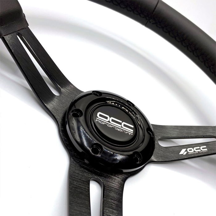 Occ Motorsport OCCVOL016 Volant Semidéplacé Mod. Classic Cuir De Nappa Bras Noirs Occ Motorsport OCCVOL016 Volant Semidéplacé Mod. Classic Cuir De Nappa Bras Noirs