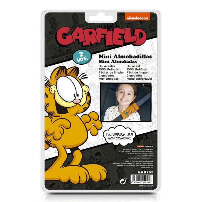 Garfield Mini Almohadilla 2 Piezas Cs6 GAR101 - Ensemble de 2 Mini Coussin de Ceinture