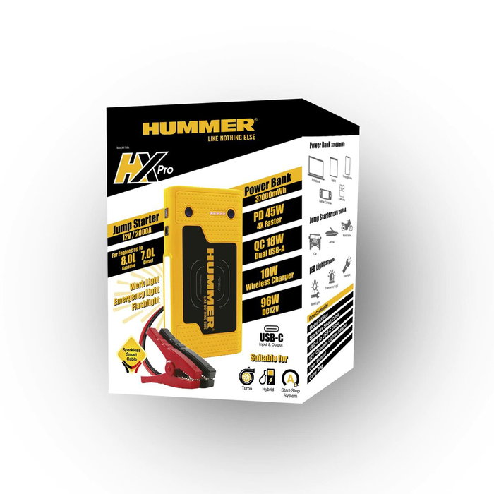 Abc Démarreur de batterie HUMMHXPRO 12V 10000mAh Abc Démarreur de batterie HUMMHXPRO 12V 10000mAh