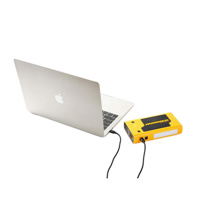 HUMMHXPRO Démarreur Batterie 12V 10000mAh Power Bank 37000mWh USB-C PD 45W QC18W 10W Sans Fil 12V DC