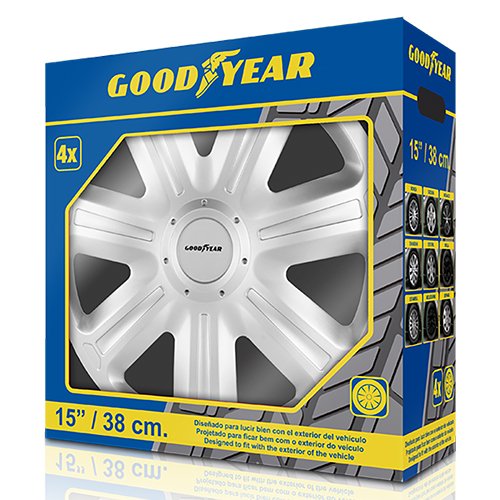 Abc Caps de roue Estoril Argent 15 inch