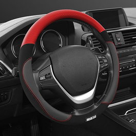 Sparco Housse de volant SPCS122RS Rouge Ø 37-38 cm