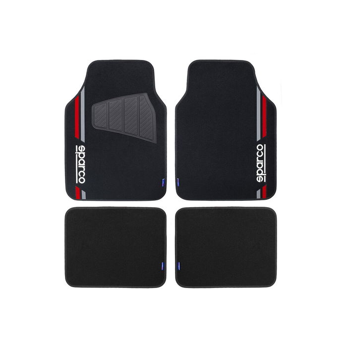 Sparco Tapis Moquette Corsa Rouge SPCF508RD 4 Unités Universel Antidérapant Sparco Tapis Moquette Corsa Rouge SPCF508RD 4 Unités Universel Antidérapant