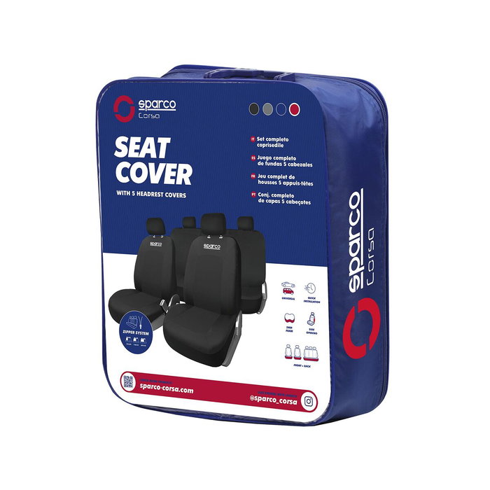 Sparco Jeu de Couvertures Sport Noir Sparco Jeu de Couvertures Sport Noir