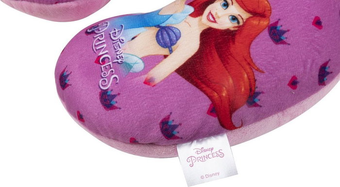 Licensing Oreiller De Voyage Princesse CZ10262 8x18,5x3 Polyester Perles Polystyrène