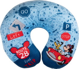 Licensing Oreiller De Voyage Mickey CZ10623, Polyester, 8x18,5x3 cm