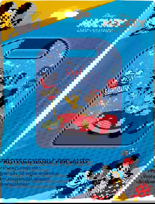 Licensing Protecteur De Siège Mickey CZ10633, 45x56cm, Velcro, PVC Durable