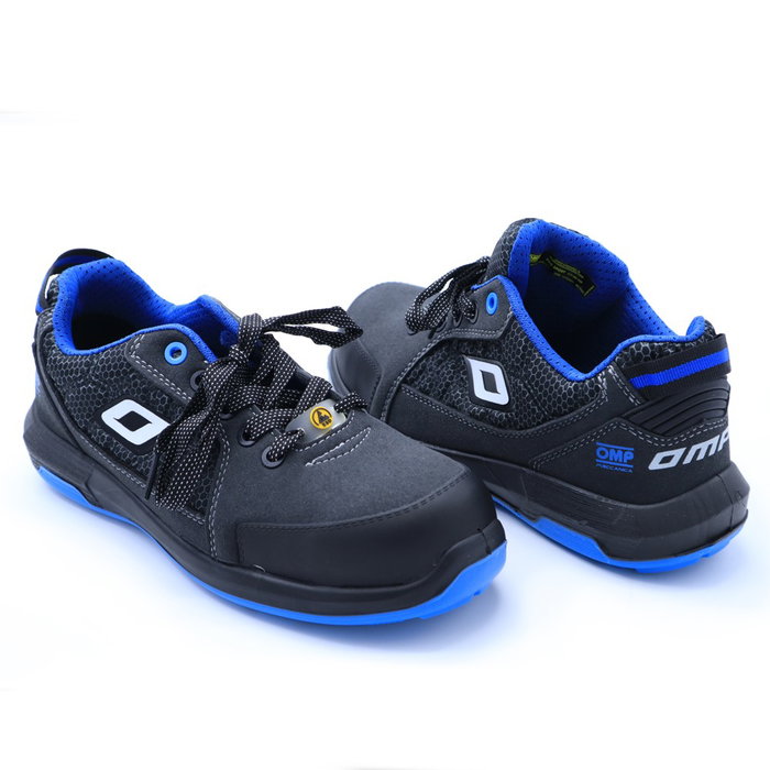 OMP Meccanica Chaussures de travail de sécurité S1P SRC ESD Pro Sport Taille 42 Gris Bleu