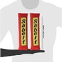 Sabelt Coussinets de ceinture de sécurité 3 pouces Velcro Rouge