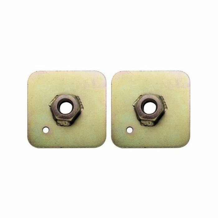 Sabelt Plaque arrière 65mm x 65mm x 3mm 7/16 UNF avec écrou soudé 40mm