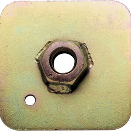 Sabelt Plaque Arrière 65 mm x 65 mm x 3 mm 7/16 UNF, Écrou Soudé 40 mm SBCCMI0016