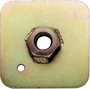 Sabelt Plaque arrière 65mm x 65mm x 3mm 7/16 UNF avec écrou soudé 40mm