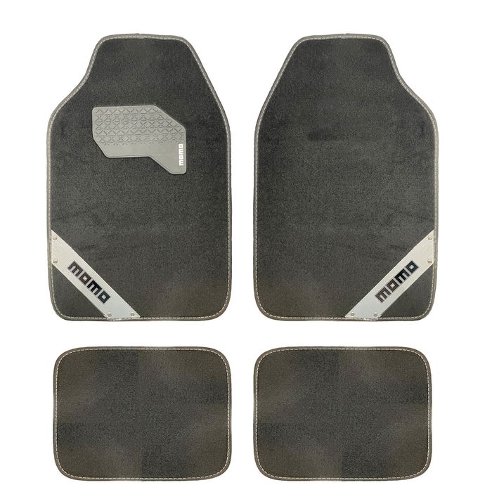 Momo MOMLCM012BW Ensemble Complet De 4 Pièces Tapis Universels Noir-Blanc 65x43cm/29x40cm Momo MOMLCM012BW Ensemble Complet De 4 Pièces Tapis Universels Noir-Blanc 65x43cm/29x40cm