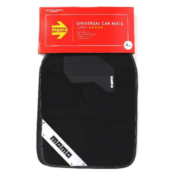 Momo Ensemble de 4 tapis universels noir/blanc