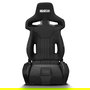 Sparco Siège R333 Noir S009011NR Cadre Tubulaire Réglable 271x345 3/4 Points