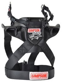 Simpson Hans Hybrid Prolite Femme X-Large SIHYPL.XLG.F.PA.FIA Casque Hybride Léger FIA SFI 38.1 Carbone