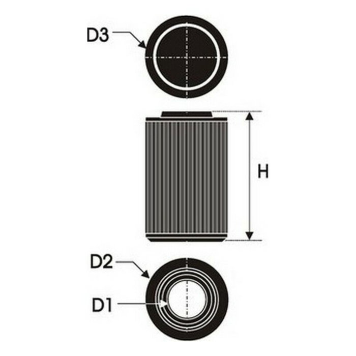 Green Filters G491601 Filtre à air rond Green Filters G491601 Filtre à air rond