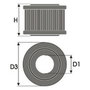 Green Filters MH0560 Filtre à air pour Honda Vt 125c Shadow