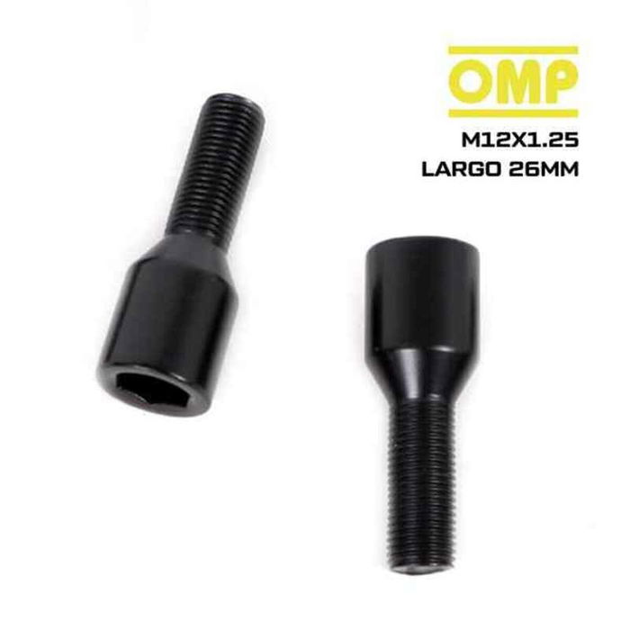 Kit de vissage OMP OMPS09621201 M12 x 1,25 Noir